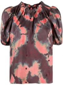 Ulla Johnson tie-dye Silk Blouse - Farfetch at Farfetch