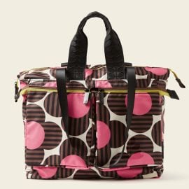 Unbeatable Deals Score Low Prices Plus Free Shipping on Axis Tote - Striped Flower Azalea Online Now at Orla Kiely