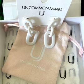 Uncommon James Jewelry Uncommon James White Chain Earrings Poshmark at Poshmark