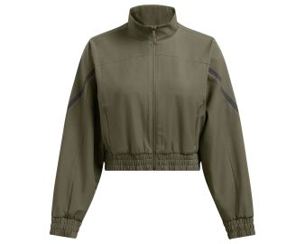 Under Armour Unstoppable Crop Jacket in Marine Od Green Black at Dicks Sporting Goods