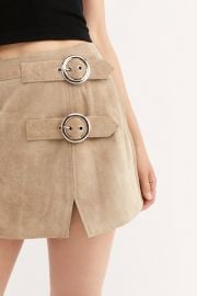 Understated Buckle Mini Skirt at Free People