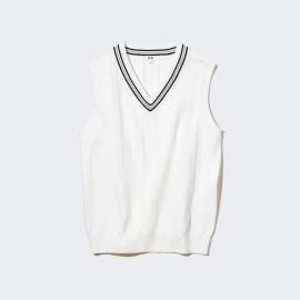 Uniqlo Washable V Neck Vest at UNIQLO