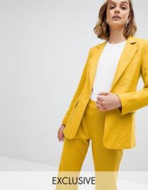 Unique 21 linen blazer two-piece at asos com at Asos