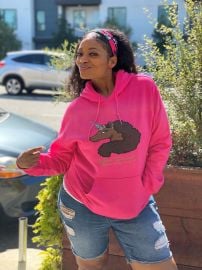 Unique Afro Unicorn Hoodie - Caramel afrounicorns at Afro Unicorn