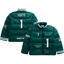 Unisex Jalen Hurts Midnight Green Philadelphia Eagles Off Season x NFL Player Puffer Jacket at Philadelphia Eagles