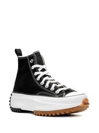 Unisex Run Star Hike Canvas Platform in Black White Gum at Farfetch