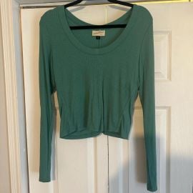 Universal Thread Rib Knit Top at Depop