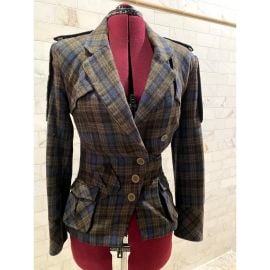 Unknown London wool plaid military style jacket Grailed at Grailed