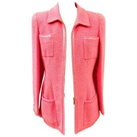Unworn Vintage Chanel Spring 1995 Pink Jacket For Sale at 1stDibs vintage chanel coat chanel 1995 jacket pink tweed blazer at 1st Dibs