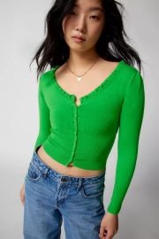 Uo Lala Shrunken Cardigan at Urban Outfitters