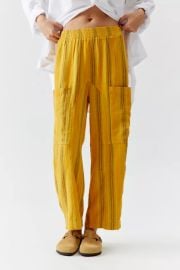 Uo Mae Linen Cargo Pant at Urban Outfitters