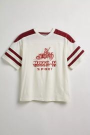 Uo Moto Jersey Tee at Urban Outfitters