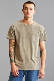 Uo Standard Fit Sun Faded Pocket Tee 001 at Urban Outfitters