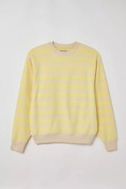 Urban Outfitters Reverse Stripe Patterned Crew Neck Sweatshirt at Urban Outfitters