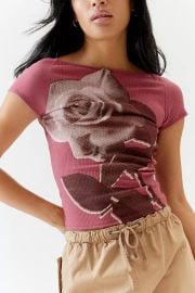 Urban Outfitters Rose Nadia Rose Low Back Top at Urban Outfitters