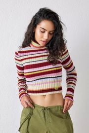 Urban Outfitters Striped Roll Neck Jumper at Urban Outfitters