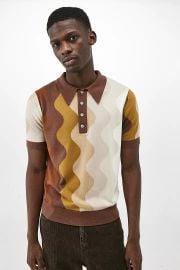 Urban Outfitters Swirl Print Polo at Urban Outfitters