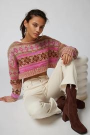 Urban Outfitters Turner Cropped Fairisle Sweater at Urban Outfitters