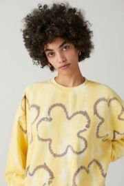 Urban Renewal Remade Flower Dye Crew Neck Sweatshirt at Urban Outfitters