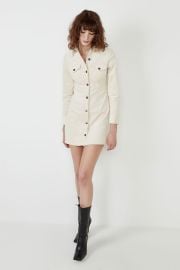 Utility Cord Dress in Beige  Bardot at Bardot