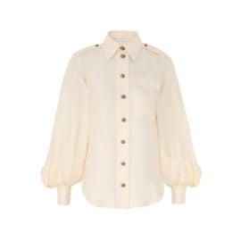 Utility Shirt Cream Online Zimmermann at Zimmermann