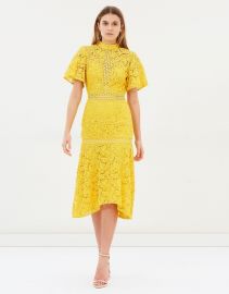 Utopia Lace Midi Dress at The Iconic