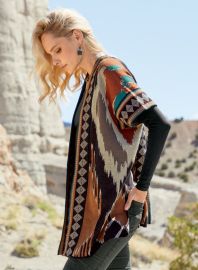 Uzbek Ikat Pima Cotton Cardigan - Jacquard Sweaters - Jacquards - Style Guide - Peruvian Connection at Peruvian Connection