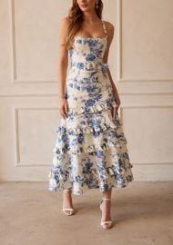 V Chapman Pia Dress in Provencal Blue at V. Chapman