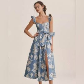 V Chapman Vera Dress in Dusk Blue at Poshmark