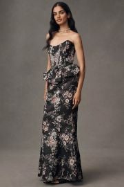 V Chapman Waverly Brocade Fit Flare Skirt Set at Anthropologie