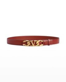 V Logo Belt at Neiman Marcus