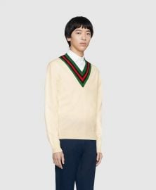 V-Neck Knit Jumper by Gucci at Gucci