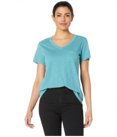 V-Neck Pocket Cotton Tee at Zappos