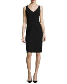 V-Neck Solid Tank Dress at Neiman Marcus