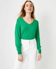 V-Neck Sweater at Ann Taylor