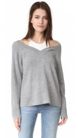 V Neck Sweater with Tank Trim at Shopbop