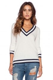 V-Neck Tipped Sweater by CC California at Revolve