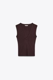 V Neck Top at Zara