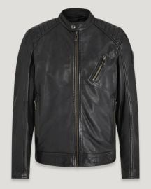 V Racer 20 Black Leather Jacket Men39s Coats amp Jackets Belstaff US at Belstaff