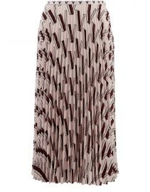 V-print pleated skirt by Valentino at 24S