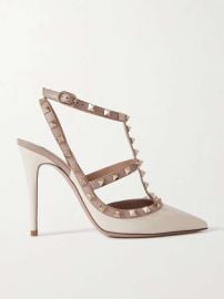 VALENTINO GARAVANI Rockstud 100 leather pumps NET-A-PORTER at Net a Porter