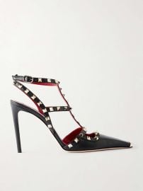 VALENTINO GARAVANI Rockstud patent-leather pumps at Net a Porter