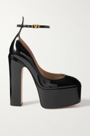 VALENTINO GARAVANI Valentino Garavani Tan-go 155 patent-leather platform pumps NET-A-PORTER at Net a Porter