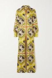 VALENTINO Manifesto printed silk-twill jumpsuit NET-A-PORTER at Net a Porter