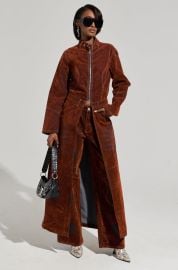 VALERIE VELVET EFFECT TRENCH AKIRA at Akira