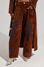 VALERIE VELVET EFFECT WIDE LEG PANT AKIRA at Akira