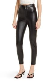 VERO MODA Augusta High Waist Faux Leather Skinny Pants at Nordstrom