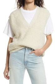 VERO MODA Loopi Fuzzy Sweater Vest at Nordstrom