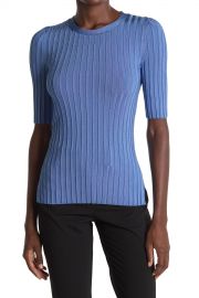 VERONICA BEARD   Dillon Ribbed Crew Neck Top   Nordstrom Rack at Nordstrom Rack