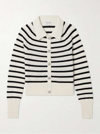 VERONICA BEARD Cheshire striped cashmere cardigan NET-A-PORTER at Net a Porter